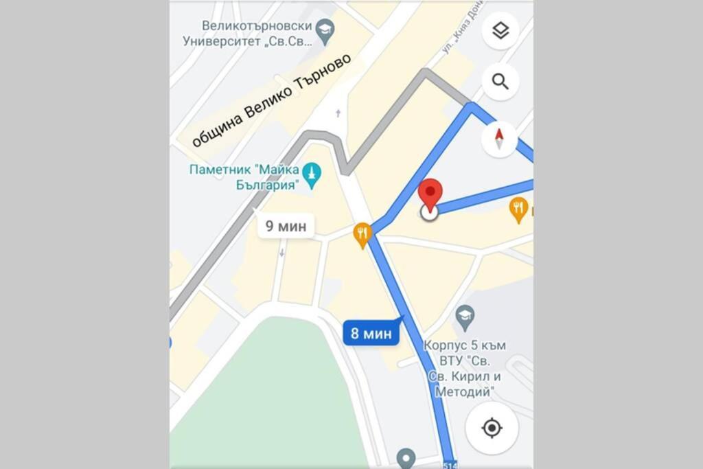 Хотелски Апартамент Стило В Идеалния Център. 大特尔诺沃 外观 照片